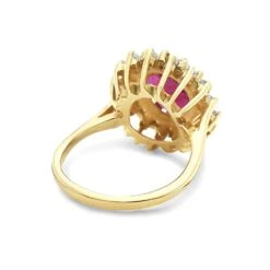 Unknown 14 Karat Yellow Gold Ruby And Diamond Ring 8 Unknown 14 Karat Yellow Gold Ruby And Diamond Ring -Mode Bijouterie Magasin R195 B master