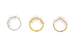 JR Rose Cut Diamond Dangling Ring 18 Karat White Gold -Mode Bijouterie Magasin R2314E master