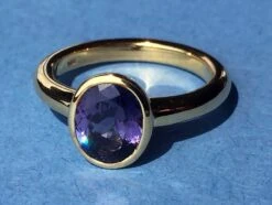 Purple Spinel Ring Set In 14 Karat Gold -Mode Bijouterie Magasin R388 master