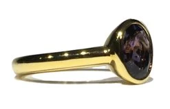 Purple Spinel Ring Set In 14 Karat Gold -Mode Bijouterie Magasin R388c master