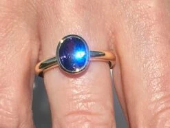 Purple Spinel Ring Set In 14 Karat Gold -Mode Bijouterie Magasin R388k master