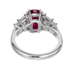 Peter Suchy Certified GIA 2.96 Carat Oval Ruby Diamond Platinum Engagement Ring 13 Peter Suchy Certified GIA 2.96 Carat Oval Ruby Diamond Platinum Engagement Ring -Mode Bijouterie Magasin R6 382 3 5523 Ruby Dia Ring e master