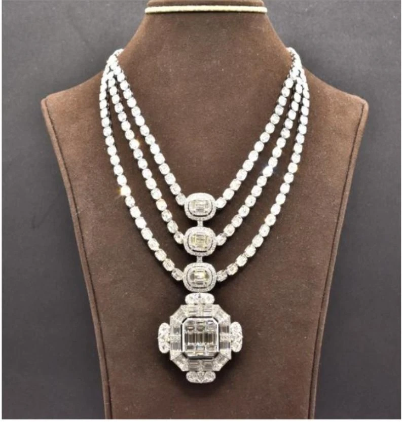 Unknown NWT $366, 747 Rare Fancy 18 Karat Gold Gorgeous 40 Carat Diamond Drop Necklace 7 Unknown NWT $366, 747 Rare Fancy 18 Karat Gold Gorgeous 40 Carat Diamond Drop Necklace – Image 5