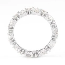 Alexander 2.82 Carat Heart Diamond D-F VVS Eternity Band 18k White Gold -Mode Bijouterie Magasin RS1027 03 master