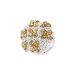 Igi Certified Fancy Color Diamond 18k Gold Cocktail Ring -Mode Bijouterie Magasin R 1049 HR 4 master