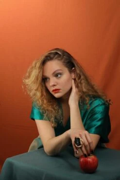 Black Smoke Quartz In 14 Karat Gold F Cocktail Statement Ring By The Artist -Mode Bijouterie Magasin Ripley SheilaWestera TA scenejpeg master