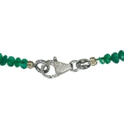 Unknown Modern Faceted Emerald Bead Bracelet With Platinum And Diamond Clasp 9 Unknown Modern Faceted Emerald Bead Bracelet With Platinum And Diamond Clasp -Mode Bijouterie Magasin S30 6 21Tc master