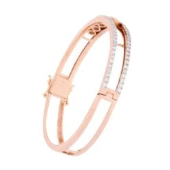 2.30 Carat SI Clarity HI Color Diamond Wedding Bangle Bracelet 14k Rose Gold 11 2.30 Carat SI Clarity HI Color Diamond Wedding Bangle Bracelet 14k Rose Gold -Mode Bijouterie Magasin SEB 6324 3 master