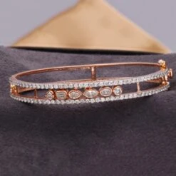 2.30 Carat SI Clarity HI Color Diamond Wedding Bangle Bracelet 14k Rose Gold 10 2.30 Carat SI Clarity HI Color Diamond Wedding Bangle Bracelet 14k Rose Gold -Mode Bijouterie Magasin SEB 6324 4 master