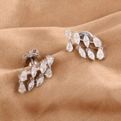 1.28 Carat Marquise & Pear Diamond Earrings 18 Karat White Gold Handmade Jewelry 11 1.28 Carat Marquise & Pear Diamond Earrings 18 Karat White Gold Handmade Jewelry -Mode Bijouterie Magasin SEE 14125A 3 master