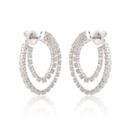 2.20 Carat CVD Diamond Hoop Earrings 14 Karat White Gold Handmade Fine Jewelry 9 2.20 Carat CVD Diamond Hoop Earrings 14 Karat White Gold Handmade Fine Jewelry -Mode Bijouterie Magasin SFE 1130 21 master