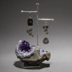 Studio Greytak 'Larimar Earrings On Amethyst' With Opal And Apitite -Mode Bijouterie Magasin SG larimar amethyst earrings 9953 master