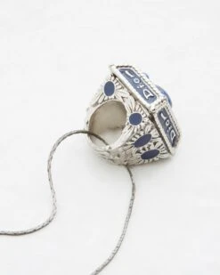 Christian Dior By John Galliano Lapis Lazuli Gemstone Ring, Fw 2002 13 Christian Dior By John Galliano Lapis Lazuli Gemstone Ring, Fw 2002 -Mode Bijouterie Magasin SKOF ARCHIVE0920 master