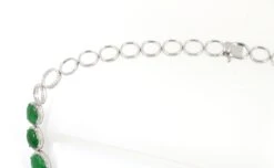 Vintage Apple Green Color Jadeite Jade Diamond Necklace In 18 Karat White Gold 15 Vintage Apple Green Color Jadeite Jade Diamond Necklace In 18 Karat White Gold -Mode Bijouterie Magasin SN 02011 37 6 master