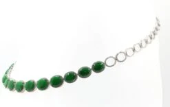 Vintage Apple Green Color Jadeite Jade Diamond Necklace In 18 Karat White Gold 13 Vintage Apple Green Color Jadeite Jade Diamond Necklace In 18 Karat White Gold -Mode Bijouterie Magasin SN 02011 37 9 master