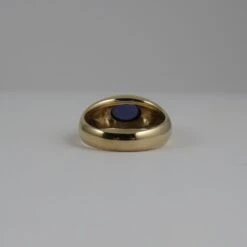 Oval Cabochon Amethyst 9k Yellow Gold Ring 14 Oval Cabochon Amethyst 9k Yellow Gold Ring -Mode Bijouterie Magasin SR1030 9ct Yellow Gold Oval Cabochon Amethyst Ring 7 master