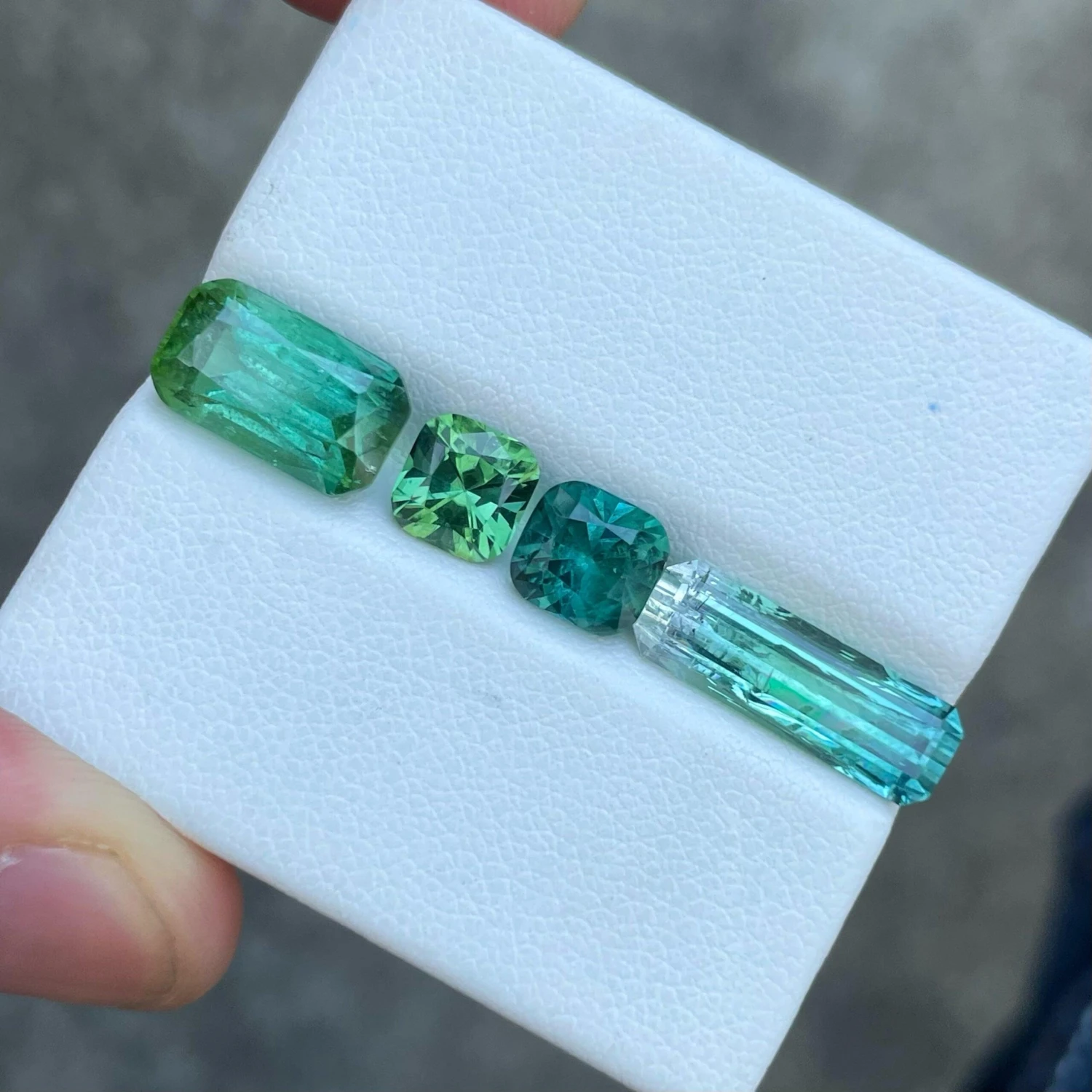 Spectacular Multicolor Natural Tourmaline Gems 10.85 Carats Tourmaline Rings 6 Spectacular Multicolor Natural Tourmaline Gems 10.85 Carats Tourmaline Rings – Image 4