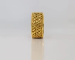 18 Karat Yellow Gold Tiffany & Co. Woven / Mesh Style Band Ring -Mode Bijouterie Magasin TIFFANY and CO RING 4 master
