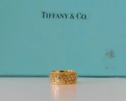 18 Karat Yellow Gold Tiffany & Co. Woven / Mesh Style Band Ring -Mode Bijouterie Magasin TIFFANY and CO RING 6 master