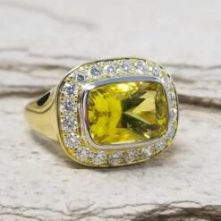 Cynthia Scott 4.57 Carat Canary Yellow Tourmaline Aphrodite Ring, GIA Report 13 Cynthia Scott 4.57 Carat Canary Yellow Tourmaline Aphrodite Ring, GIA Report -Mode Bijouterie Magasin TM 20 3 3000 x 3000 72 5 master