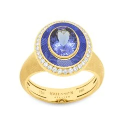 Tanzanite Diamonds 18 Karat Yellow Gold Tweed Suite -Mode Bijouterie Magasin Tweed R0084 2 9 B 1 master