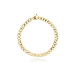 Alberto 14k Yellow Gold Diamond Cuban Link Bracelet -Mode Bijouterie Magasin Unsdasasatitled 1 2 master