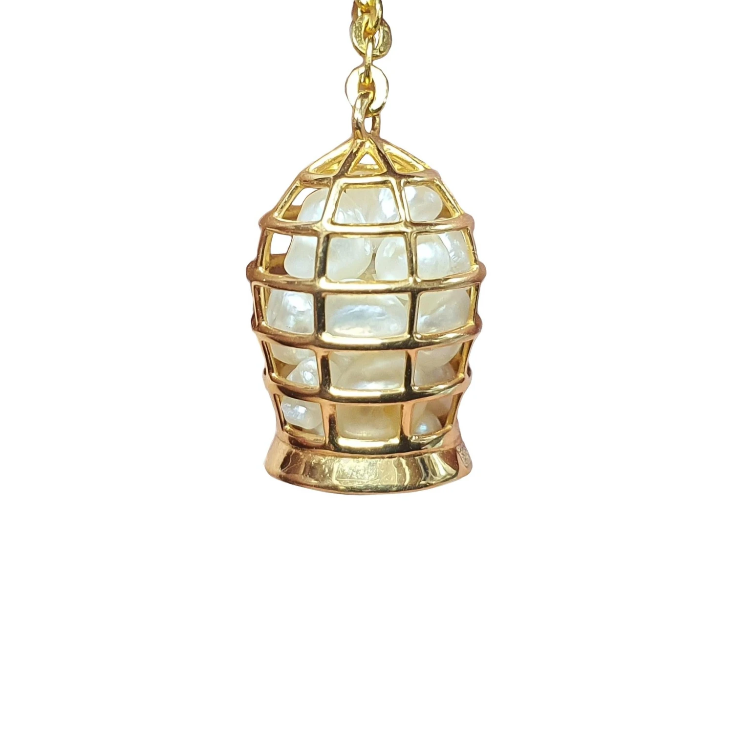 22k Gold Necklace With Certified Bahraini Pearls And Natural Diamonds 7 22k Gold Necklace With Certified Bahraini Pearls And Natural Diamonds – Image 5