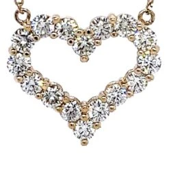 14k Yellow Gold 2.66 Carat Round-Cut Diamond Heart Pendant 9 14k Yellow Gold 2.66 Carat Round-Cut Diamond Heart Pendant -Mode Bijouterie Magasin Untitled 1 master