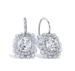 Handmade Classic Old Mine Cut Diamond Lever-Back Earrings 11 Handmade Classic Old Mine Cut Diamond Lever-Back Earrings -Mode Bijouterie Magasin Untitled master