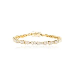 Alberto 14k Yellow Gold Baguette Diamond Bracelet 8 Alberto 14k Yellow Gold Baguette Diamond Bracelet -Mode Bijouterie Magasin Untitledsadas 1 1 2 master