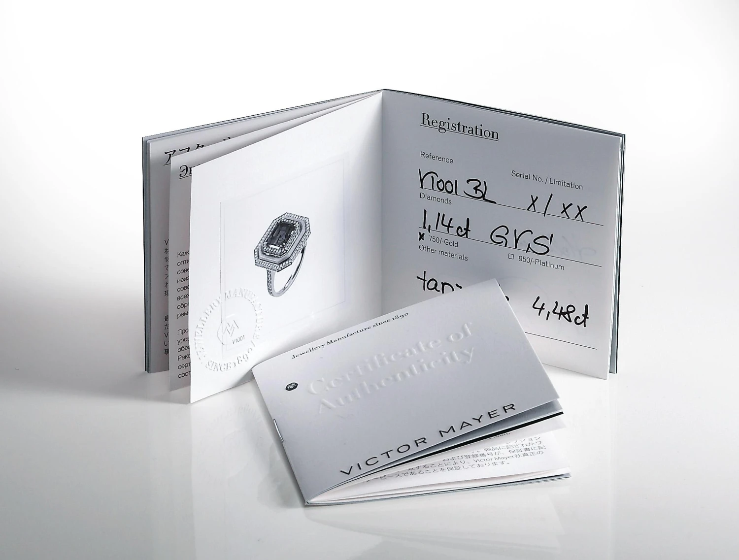 Round Cufflinks - 18k White Gold - Blue Guilloche Enamel - 62 Diamonds 1.40ct 12 Round Cufflinks - 18k White Gold - Blue Guilloche Enamel - 62 Diamonds 1.40ct – Image 10