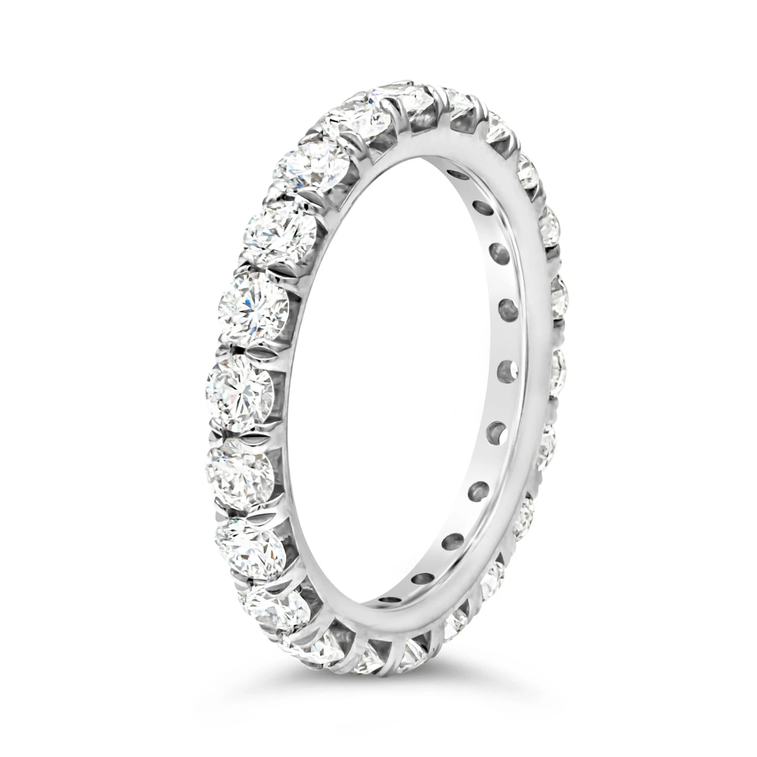 Roman Malakov 1.94 Carats Total Brilliant Round Diamond Eternity Wedding Band 4 Roman Malakov 1.94 Carats Total Brilliant Round Diamond Eternity Wedding Band – Image 2