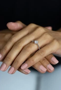 Roman Malakov 0.26 Carats Total Brilliant Round Cut Diamond Clover Fashion Ring 11 Roman Malakov 0.26 Carats Total Brilliant Round Cut Diamond Clover Fashion Ring -Mode Bijouterie Magasin WB1842 1 master