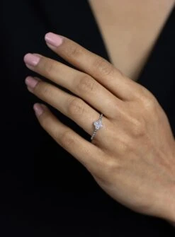 Roman Malakov 0.26 Carats Total Brilliant Round Cut Diamond Clover Fashion Ring 13 Roman Malakov 0.26 Carats Total Brilliant Round Cut Diamond Clover Fashion Ring -Mode Bijouterie Magasin WB1842 3 master