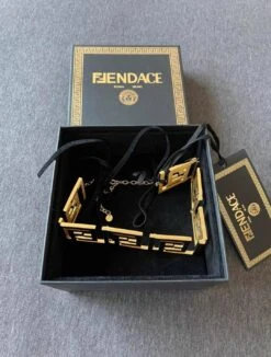 Fendace Versace X Fendi Gold Wide Zucca Choker SOLD OUT RARE -Mode Bijouterie Magasin WechatIMG94 master