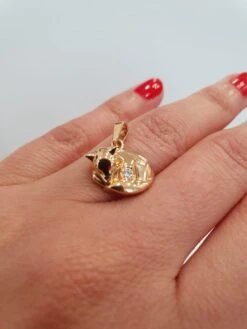 Unknown Pendentif "Aurora", Renard En Or 18 Carats Et Pierres -Mode Bijouterie Magasin WhatsApp Image 2023 06 16 18 40 49 master