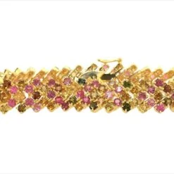 Lucea New York Multi Tourmaline Silver Bracelet -Mode Bijouterie Magasin Zoom master