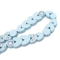 Bottega Veneta Pastel Blue Crystal Embellished Necklace - New Season 18 Bottega Veneta Pastel Blue Crystal Embellished Necklace - New Season -Mode Bijouterie Magasin a257318 8 master