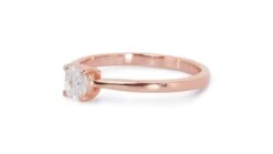 Dazzling 18k Rose Gold Solitaire Ring W/ 0.40ct Natural Diamonds AIG Certificate -Mode Bijouterie Magasin b378815d 3fa4 4d86 a55a 0777c4025dc8 master