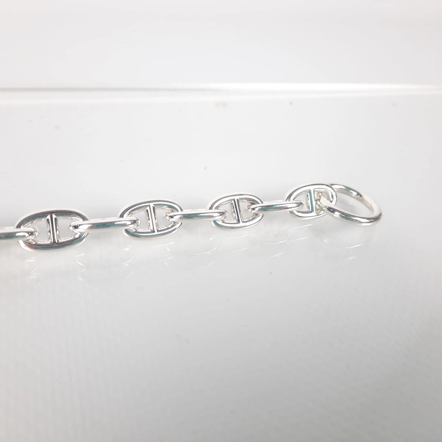Hermes Chaine D'Ancre Bracelet, Large Size 12 Silver 925/1000 5 Hermes Chaine D'Ancre Bracelet, Large Size 12 Silver 925/1000 – Image 3