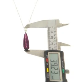 Tourmaline Diamond 18 Karat White Gold Pendant Necklace -Mode Bijouterie Magasin c torm5228 2 master