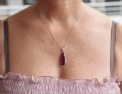 Tourmaline Diamond 18 Karat White Gold Pendant Necklace -Mode Bijouterie Magasin c torm5228 3 master