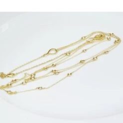 1.38 Carat Three-Row Chain 21 Fullcut Diamonds Amazing Decorative Italian Style 16 1.38 Carat Three-Row Chain 21 Fullcut Diamonds Amazing Decorative Italian Style -Mode Bijouterie Magasin collier brillant gelbgold 1 38ct mehrreihig wempeSON01974 master