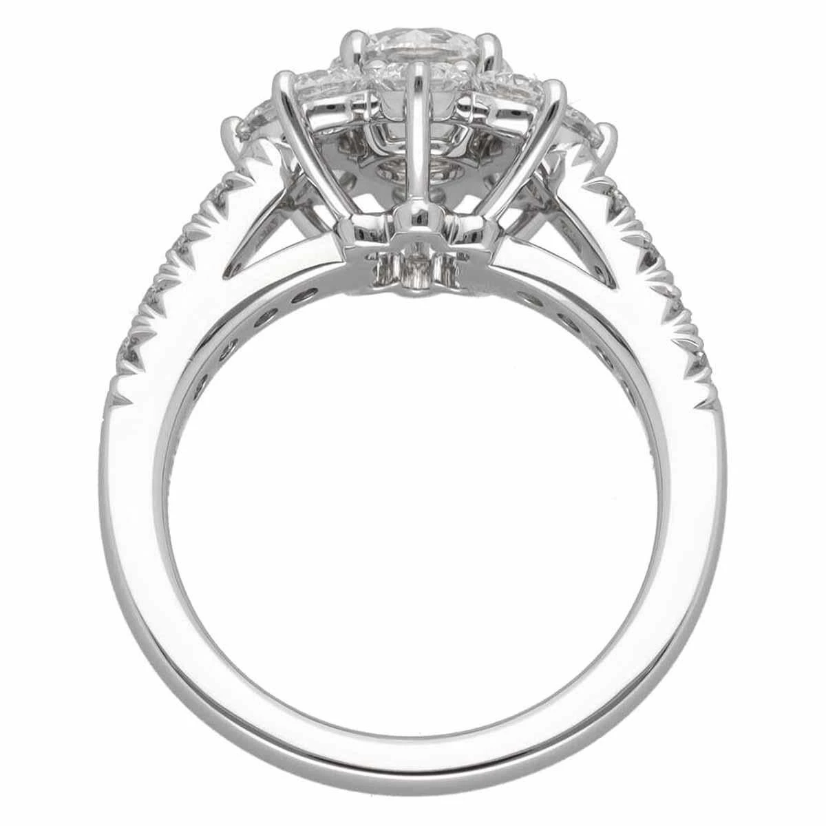 Harry Winston Sunflower Diamond 0.70ct F-VVS1-3Ex Ring Small Platinum 5 Harry Winston Sunflower Diamond 0.70ct F-VVS1-3Ex Ring Small Platinum – Image 3