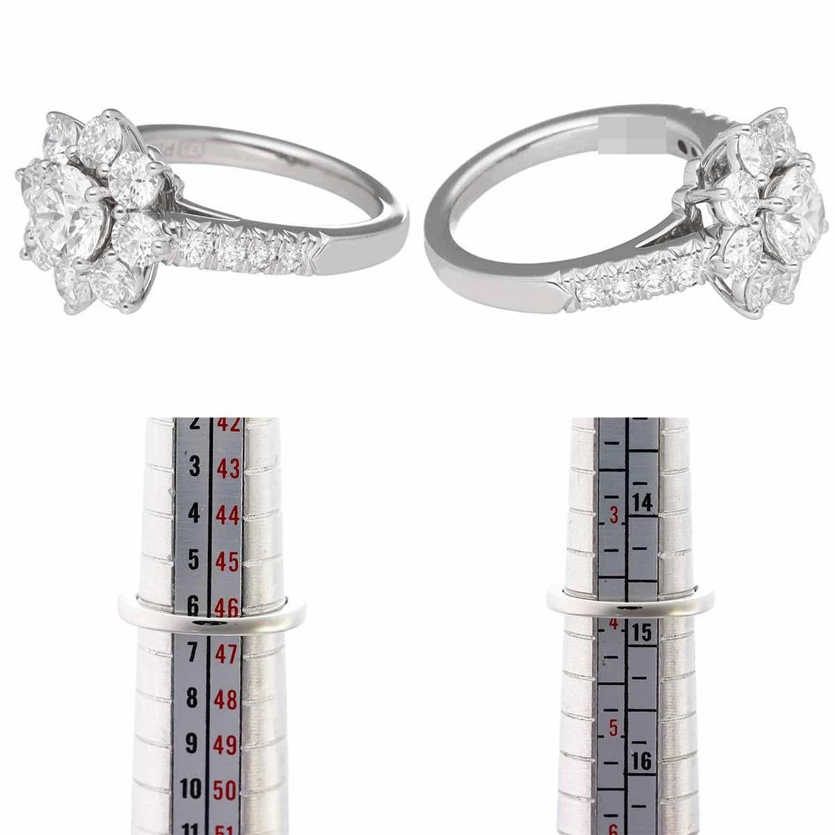 Harry Winston Sunflower Diamond 0.70ct F-VVS1-3Ex Ring Small Platinum 7 Harry Winston Sunflower Diamond 0.70ct F-VVS1-3Ex Ring Small Platinum – Image 5