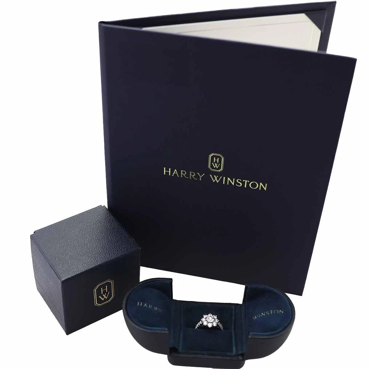 Harry Winston Sunflower Diamond 0.70ct F-VVS1-3Ex Ring Small Platinum 10 Harry Winston Sunflower Diamond 0.70ct F-VVS1-3Ex Ring Small Platinum – Image 8