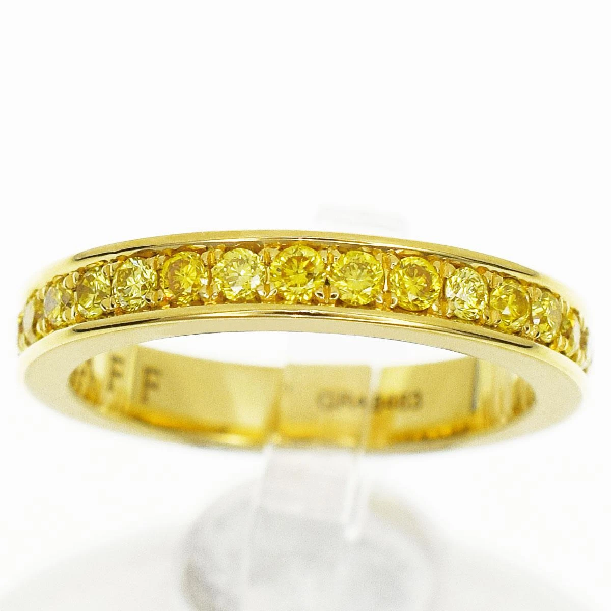 GRAFF Yellow Diamond 18 Karat Yellow Gold Thread Set Eternity Band Ring 4 GRAFF Yellow Diamond 18 Karat Yellow Gold Thread Set Eternity Band Ring – Image 2