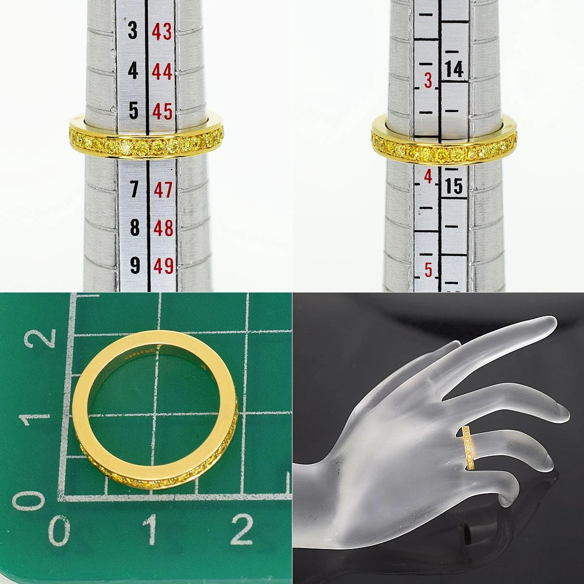 GRAFF Yellow Diamond 18 Karat Yellow Gold Thread Set Eternity Band Ring 8 GRAFF Yellow Diamond 18 Karat Yellow Gold Thread Set Eternity Band Ring – Image 6