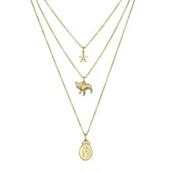 Faye Kim 18 Karat Gold And Diamond French Bulldog Charm Necklace -Mode Bijouterie Magasin daisyfrenchitag master