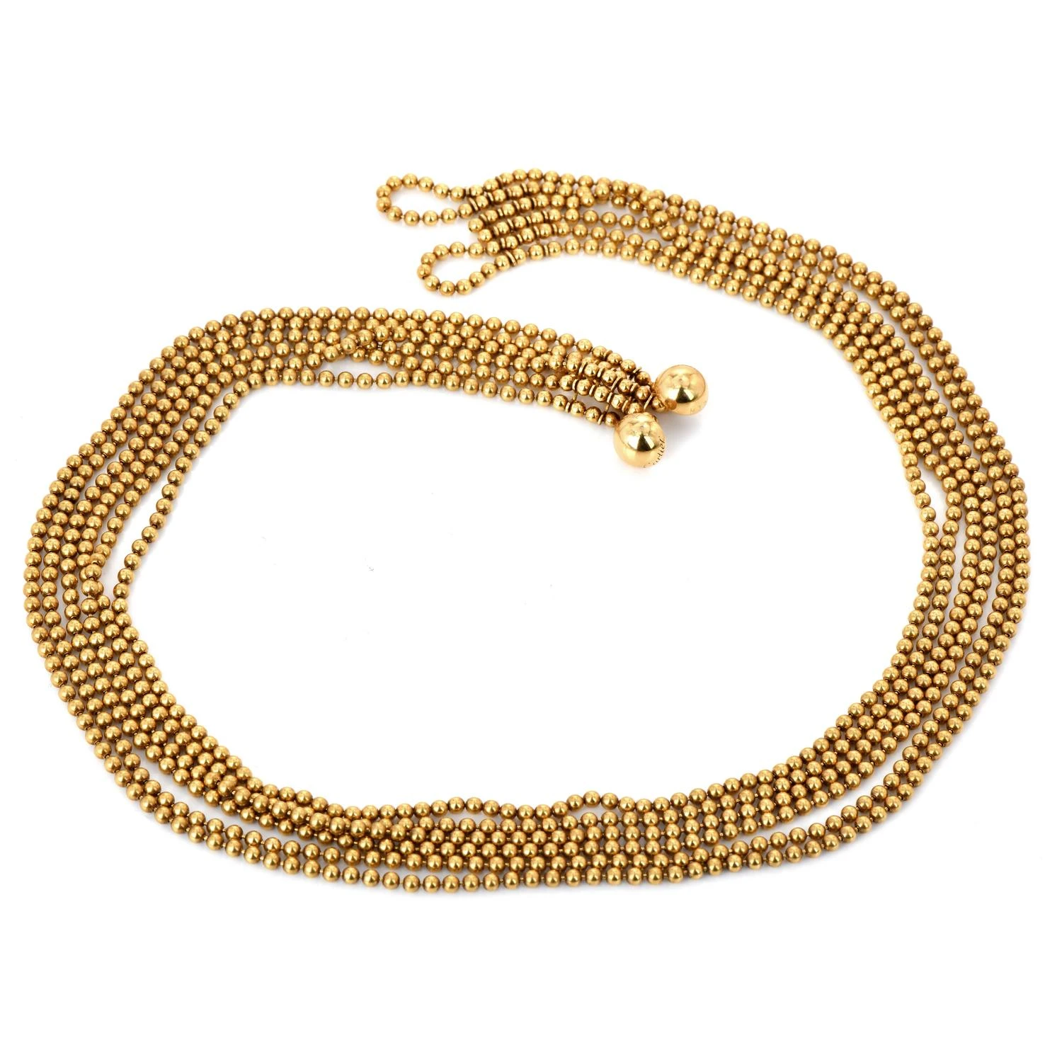 Cartier Draperie De Décolleté 18k Yellow Gold Multi Choker Necklace 7 Cartier Draperie De Décolleté 18k Yellow Gold Multi Choker Necklace – Image 5
